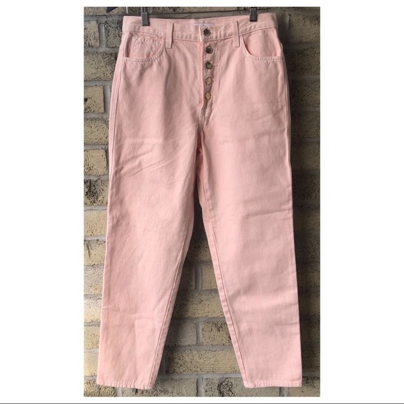 J BRAND Heather Button-Fly Crop Jean in Lulled - Picture 3 of 9